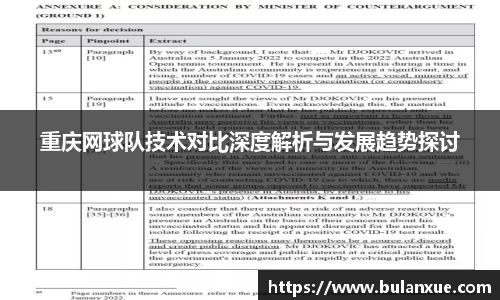 重庆网球队技术对比深度解析与发展趋势探讨